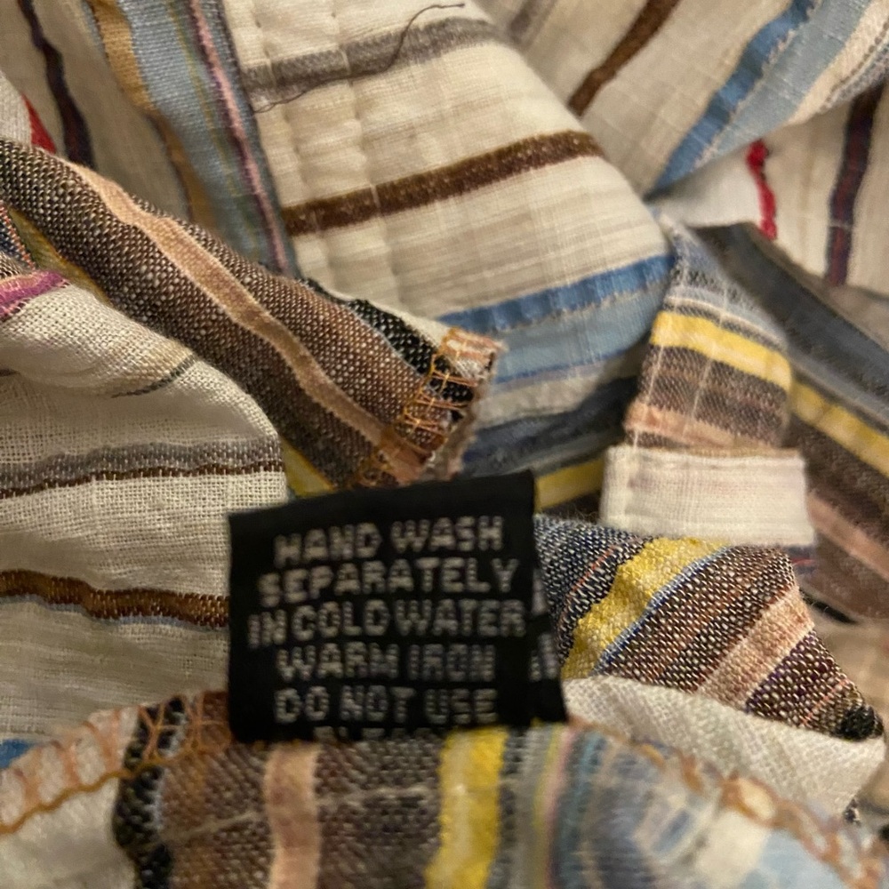Seersucker Striped Wide leg Pants - Picture 6 of 6